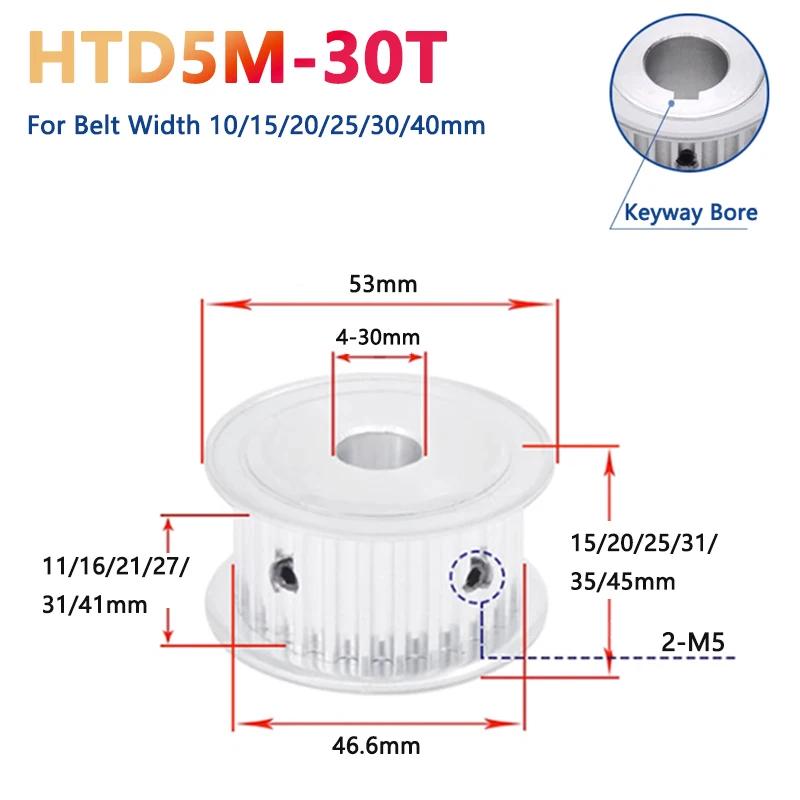 ˷̴ HTD Ÿ̹ , HTD5M 30 T  , Ʈ ʺ 10, 15, 20, 25, 30, 40mm  4, 5, 6, 6.35-30mm, 1 